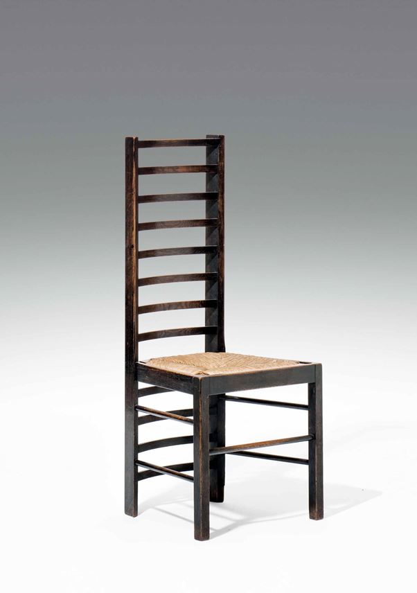 Charles Rennie Mackintosh - A Pair of Ladderback Chairs for Miss Cranston&#39;s Willow Tea House in Glasgow | MasterArt